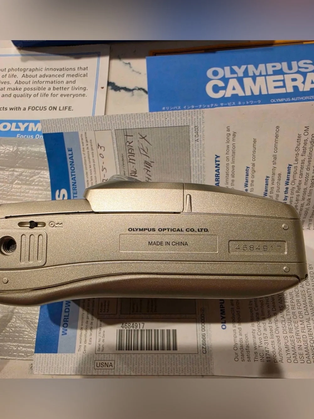 Olympus Infinity Stylus Zoom 140 35mm Film Camera With Box